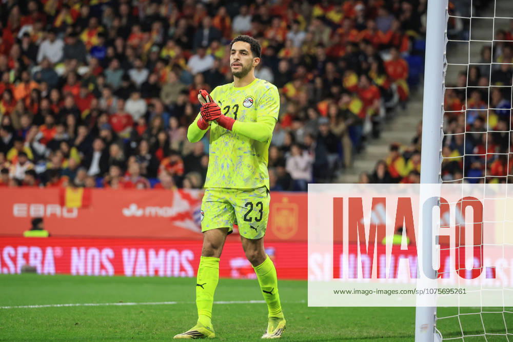 Spain - FIFA Friendly - Spain vs Egypte - 31 03 2026 SPAIN, BARCELONA, MARCH 31. Mostafa Shobeir of Egypte during the FIFA friendly football match between Spain and Egypte on March 31, 2026 at RCDE Stadium in Barcelona, Spain. Photo by Manuel Blondeau AOP.Press Barcelona RCDE Stadium Catalonia Spain