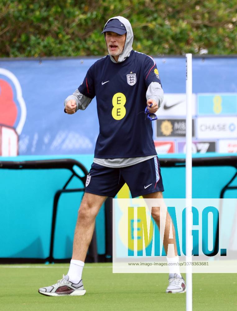 Thomas Tuchel, manager of England England Team Training, 2026 FIFA World Cup, WM, Weltmeisterschaft, Fussball Football, Palm Beach Gardens, Palm Beach, Florida, USA - 09 Jun 2026Florida Florida Blue Training Centre United States of America