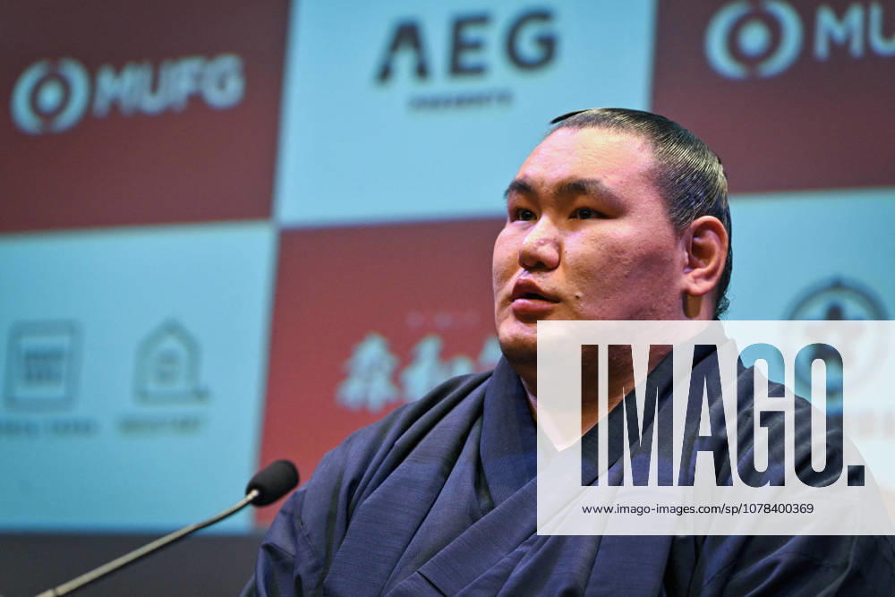 MUFG Paris Sumo Tournament press conference, PK, Pressekonferenz - Paris Hoshoryu Tomokatsu speaks during a press conference for the MUFG Paris Sumo Tournament 2026 in Paris on June 11, 2026. Photo by Firas Abdullah ABACAPRESS.COM Paris Ile-de-France France