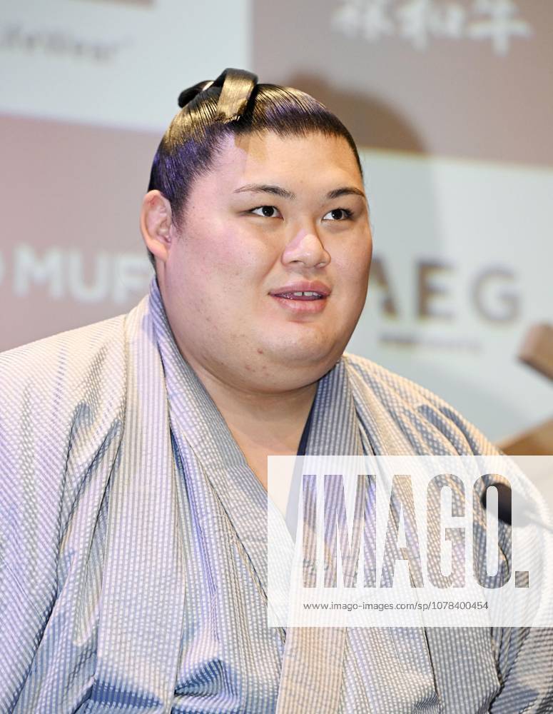 Sumo: Paris tournament Sumo grand champion Onosato attends a press conference, PK, Pressekonferenz in Paris on June 11, 2026, ahead of a June 13-14 sumo tournament in the French capital. A14AA0005618390P
