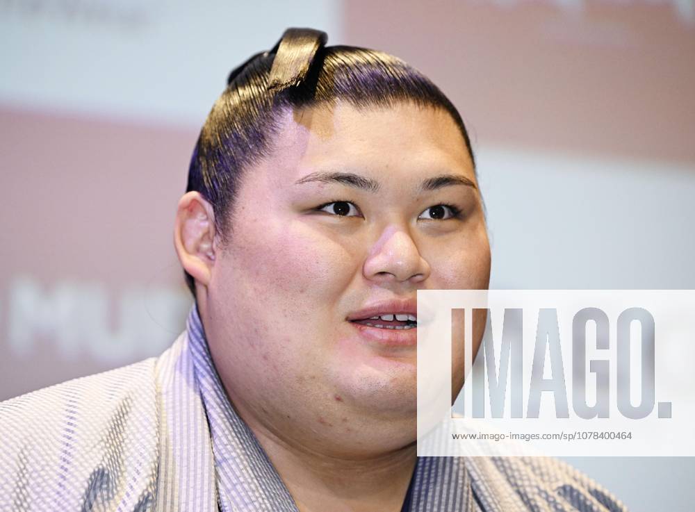 Sumo: Paris tournament Sumo grand champion Onosato attends a press conference, PK, Pressekonferenz in Paris on June 11, 2026, ahead of a June 13-14 sumo tournament in the French capital. A14AA0005618391P