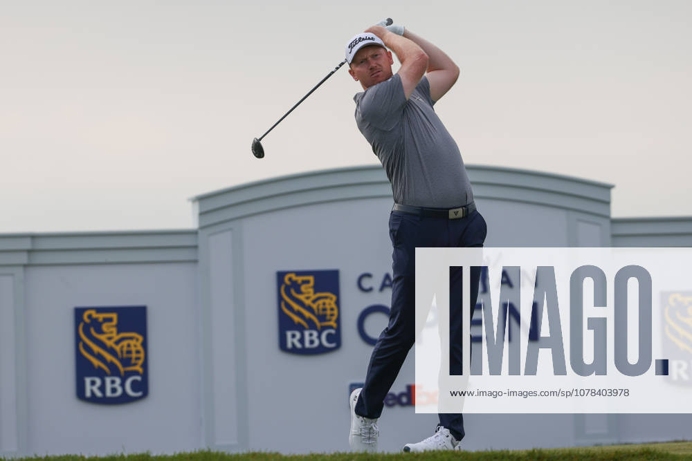 Hayden Springer of United States tees off in round one during the RBC Canadian Open held at TPC Toronto at Osprey Valley in Caledon Ontario, Canada. CSM PGA, Golf Herren 2026: RBC Canadian Open Jun 11 - ZUMAc04_ 20260611_zma_c04_002