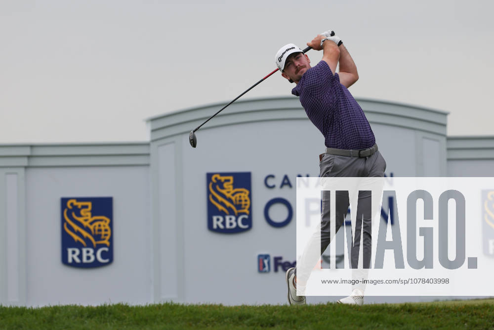 Ashton McCulloch of Canada tees off in round one during the RBC Canadian Open held at TPC Toronto at Osprey Valley in Caledon Ontario, Canada. CSM PGA, Golf Herren 2026: RBC Canadian Open Jun 11 - ZUMAc04_ 20260611_zma_c04_006