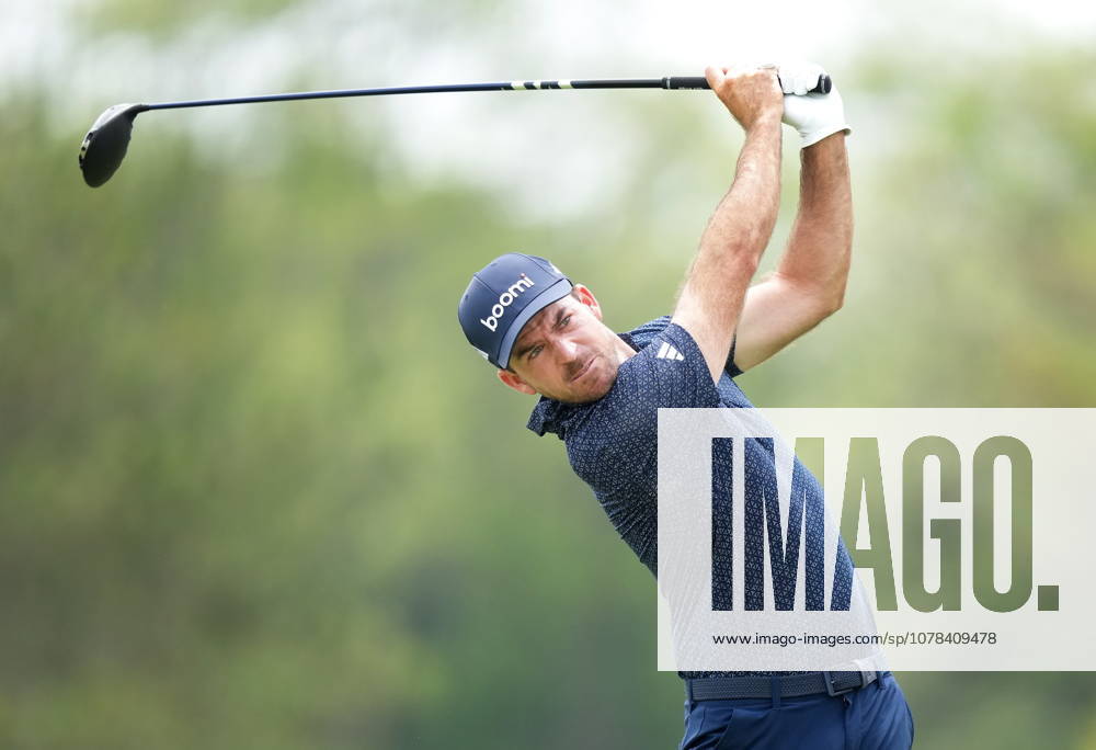 Canadian Nick Taylor hits his tee shot on the second hole during the Canadian Open in Caledon, Ont., on Thursday, June 11, 2026. Canada News - June 11, 2026 - ZUMAc35_ 20260611_zaf_c35_048