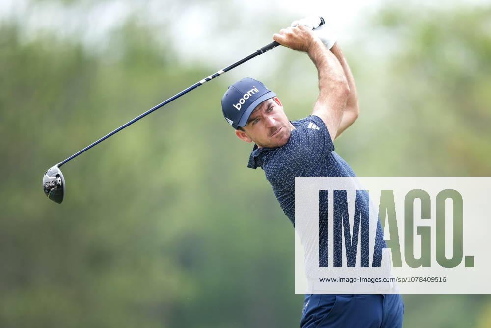 Canadian Nick Taylor hits his tee shot on the second hole during the Canadian Open in Caledon, Ont., on Thursday, June 11, 2026. Canada News - June 11, 2026 - ZUMAc35_ 20260611_zaf_c35_049