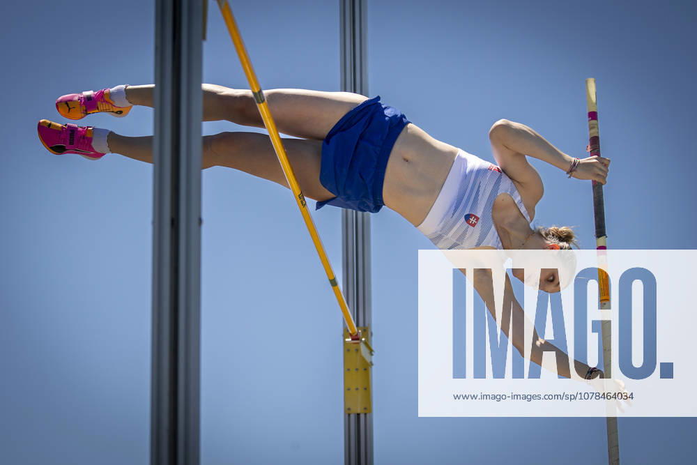 MANNHEIM, GERMANY - JUNE 13, 2026 : Liana Bolosova (SVK Slovakia) competing in the women’s U20 pole vault during the Juniorengala 2026 at Michael-Hoffmann-Stadion on June 13, 2026 in Mannheim, Germany. Baden-Wuerttemberg Germany