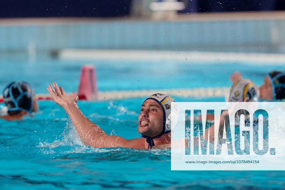 Alberto Munarriz Egana, captain of Zodiac CNAB reacts in celebration after winning the European Aquatics Mens Water polo, Wasserball Champions League gold‘medal match against Pro Recco at the National Pool, Tal‘Qroqq, Malta, on 13 June 2026. Zodiac CNAB v Pro Recco - Mens Water Polo Men Champions League 2026 Final; EA_CL_2026_MLT