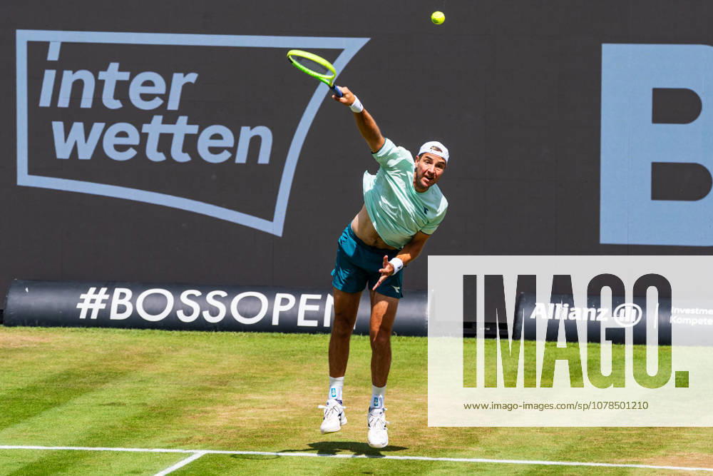 Jan-Lennard Struff (GER) during the Doubles Final Match between Daniil Glinka (EST) and Stefanos Sakellaridis (GRC) vs. Yannik Hanfmann (GER) and Jan-Lennard Struff (GER) at BOSS OPEN 2026, Tennisanlage Weissenhof on June 14, 2026 in Stuttgart, Germany. Baden-Württemberg Germany
