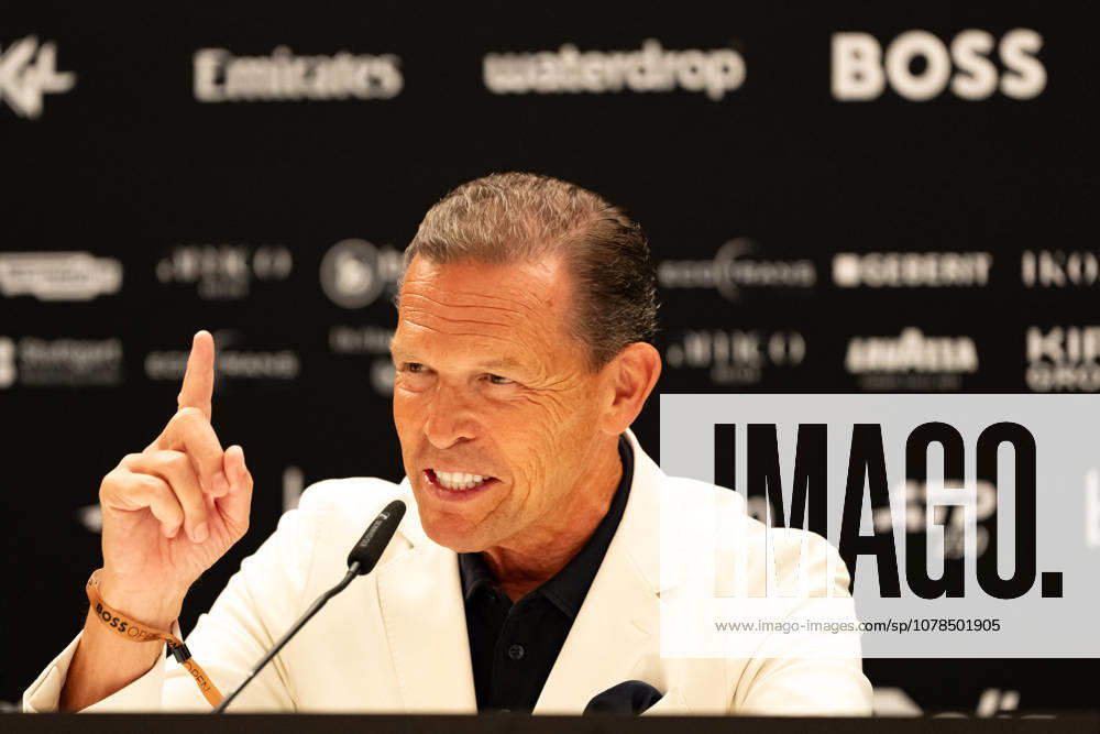 Daniel Grieder (CEO Hugo Boss AG) during the closing Pressconference at BOSS OPEN 2026, Tennisanlage Weissenhof on June 14, 2026 in Stuttgart, Germany. Baden-Württemberg Germany