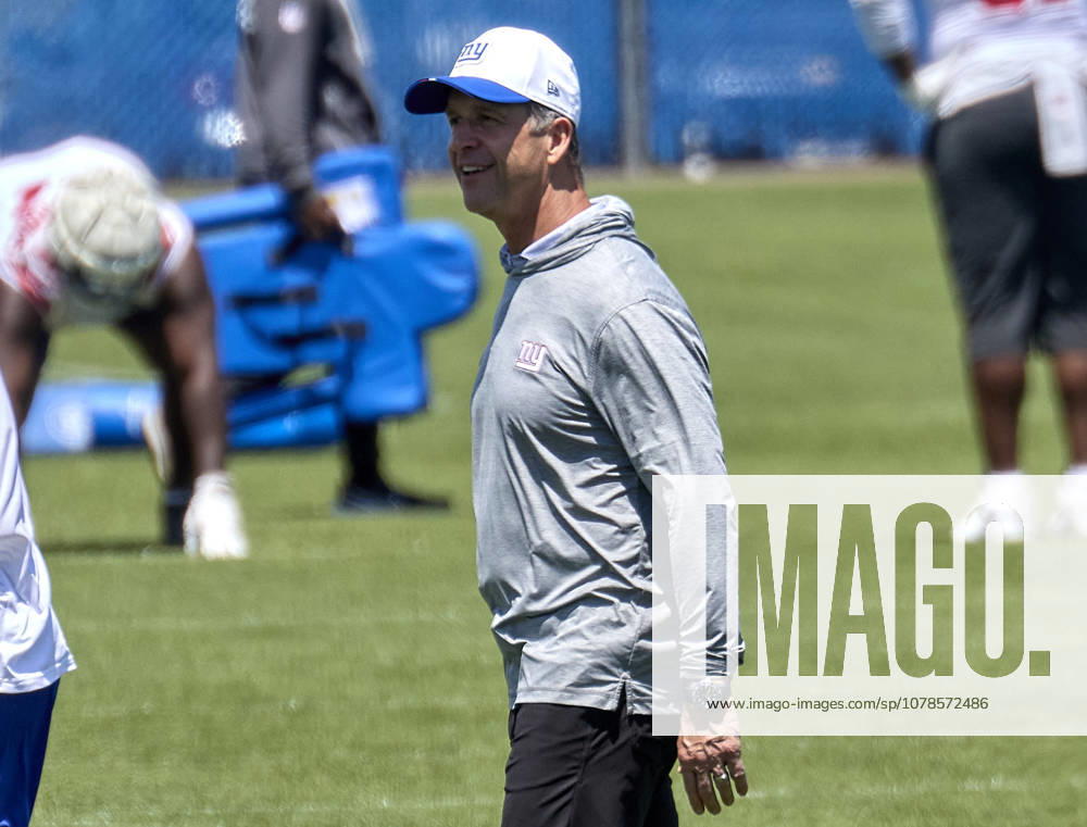 New York Giants head coach John Harbaugh during minicamp held at the Quest Diagnostics Training Center in East Rutherford, New Jersey. CSM NFL, American Football Herren, USA 2026: NY Giants Minicamp June 09 - ZUMAc04_ 20260616_zma_c04_008