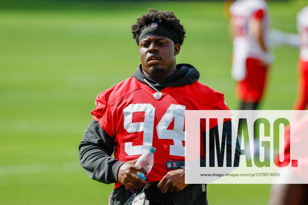 Tampa Bay Buccaneers defensive lineman Calijah Kancey (94) warms up during mandatory mini-camp at the AdventHealth Training Center in Tampa on Tuesday, June 16, 2026. Tampa USA - ZUMAs70_ 0859278531st