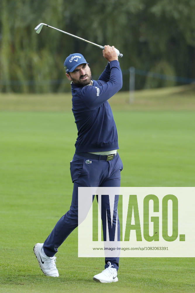 SUTTON COLDFIELD, ENGLAND - AUG 28: Antoine Rozner (FRA) plays from the eighth fairway during the completion of the delayed Round 1 at the 2026 Husqvarna British Masters at The Belfry, Sutton Coalfield on August 28, 2026 in Warwickshire, England The 2026 Husqvarna British Masters
