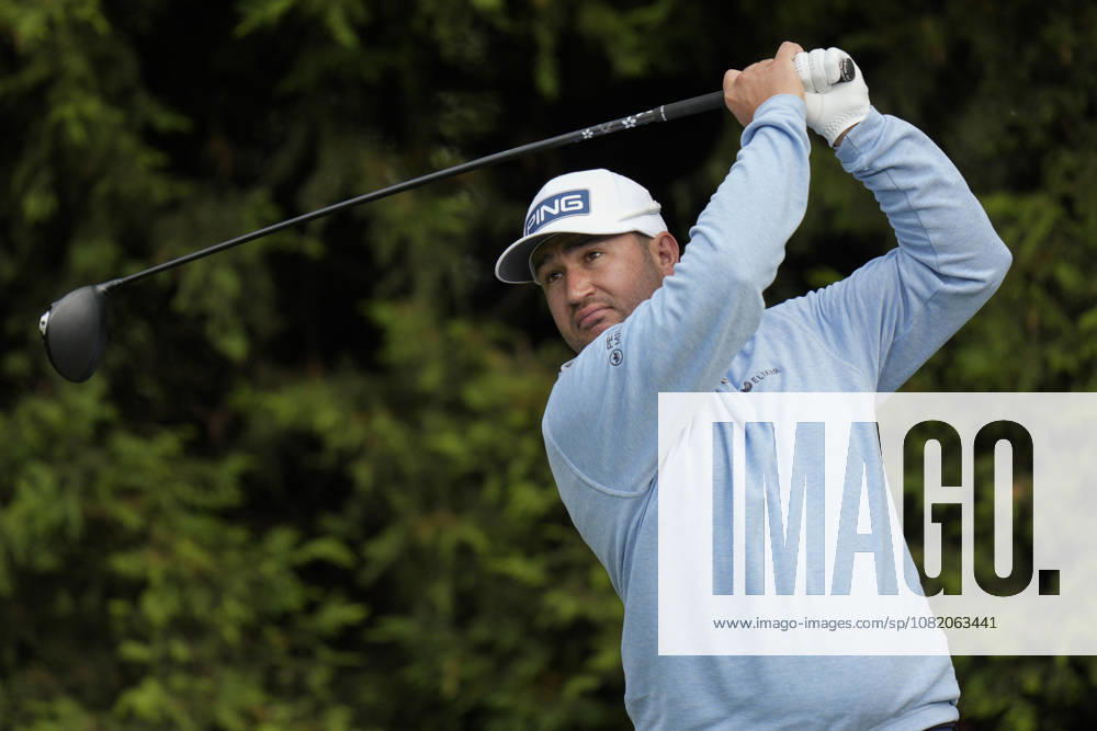 SUTTON COLDFIELD, ENGLAND - AUG 28: Thristan Lawrence (RSA) plays from the ninth tee during the completion of the delayed Round 1 at the 2026 Husqvarna British Masters at The Belfry, Sutton Coalfield on August 28, 2026 in Warwickshire, England The 2026 Husqvarna British Masters