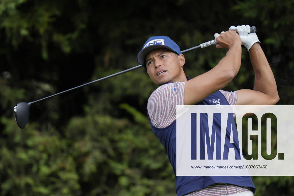 SUTTON COLDFIELD, ENGLAND - AUG 28: Johannes Veerman (USA) plays from the ninth tee during the completion of the delayed Round 1 at the 2026 Husqvarna British Masters at The Belfry, Sutton Coalfield on August 28, 2026 in Warwickshire, England The 2026 Husqvarna British Masters