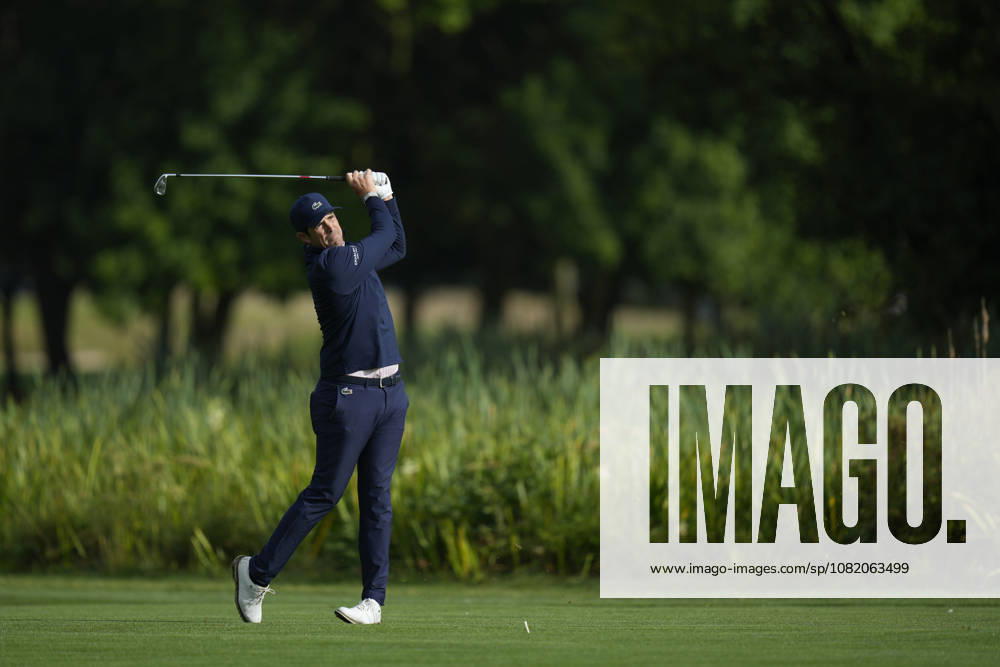 SUTTON COLDFIELD, ENGLAND - AUG 28: Nacho Elvira (ESP) plays from the eighteenth fairway during the completion of the delayed Round 1 at the 2026 Husqvarna British Masters at The Belfry, Sutton Coalfield on August 28, 2026 in Warwickshire, England The 2026 Husqvarna British Masters