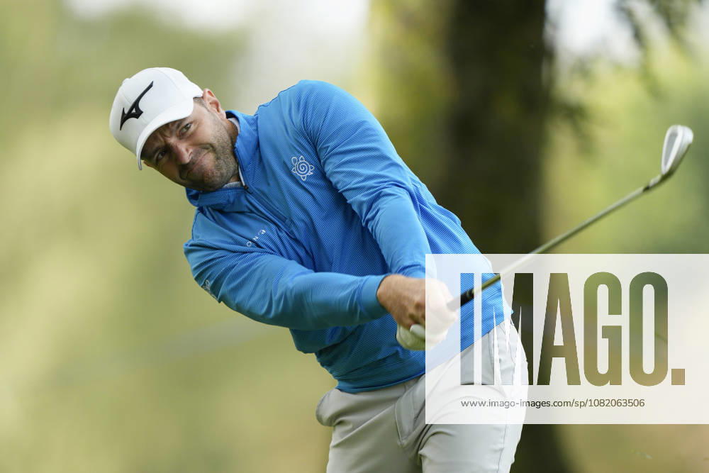 SUTTON COLDFIELD, ENGLAND - AUG 28: Marcel Schneider (GER) plays from the rough on the seventeenth hole during the completion of the delayed Round 1 at the 2026 Husqvarna British Masters at The Belfry, Sutton Coalfield on August 28, 2026 in Warwickshire, England The 2026 Husqvarna British Masters