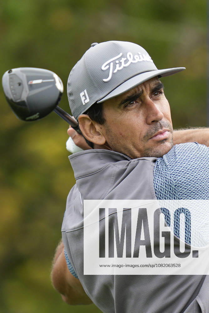 SUTTON COLDFIELD, ENGLAND - AUG 28: Rafa Cabrera Bello (ESP) plays from the eighteenth tee during the completion of the delayed Round 1 at the 2026 Husqvarna British Masters at The Belfry, Sutton Coalfield on August 28, 2026 in Warwickshire, England The 2026 Husqvarna British Masters