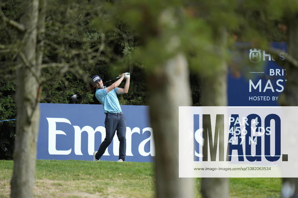 SUTTON COLDFIELD, ENGLAND - AUG 28: Quim Vidal (ESP) plays from the ninth tee during the completion of the delayed Round 1 at the 2026 Husqvarna British Masters at The Belfry, Sutton Coalfield on August 28, 2026 in Warwickshire, England The 2026 Husqvarna British Masters