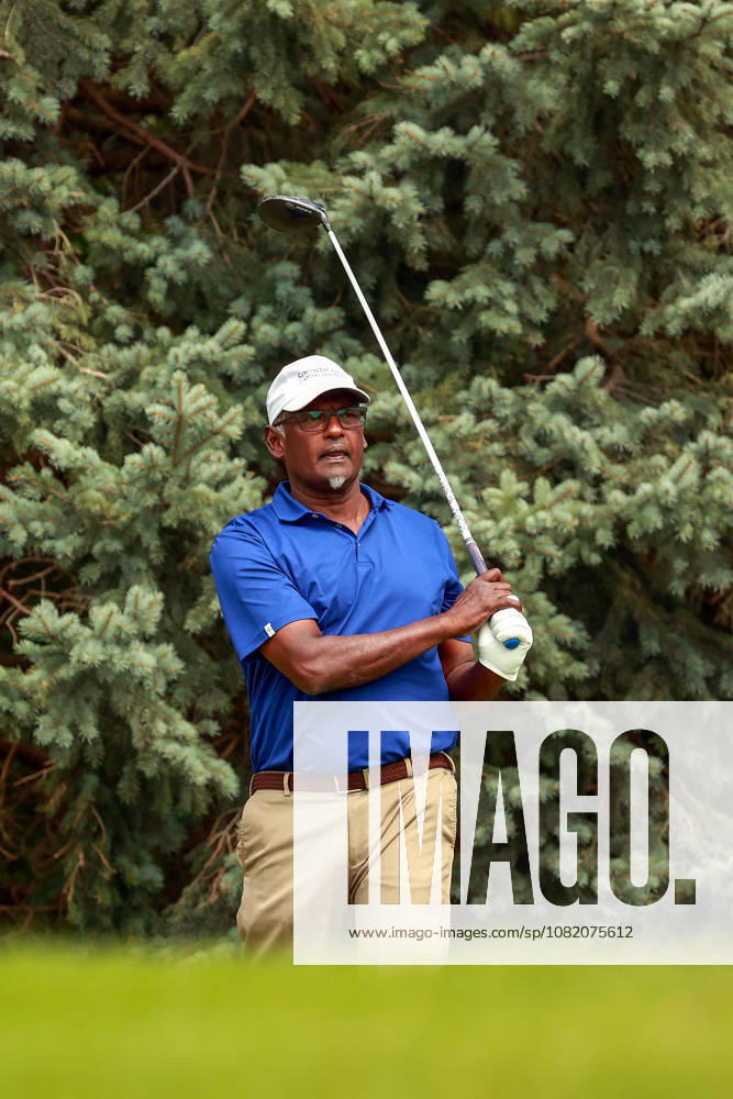 The Ally Challenge GRAND BLANC,MICHIGAN-AUGUST 28: Vijay Singh of Fiji hits from the 2nd tee during the first round of The Ally Challenge presented by McLaren at Warwick Hills Golf & Country Club, Grand Blanc, MI, USA Friday, August 28, 2026. Grand Blanc Michigan United States