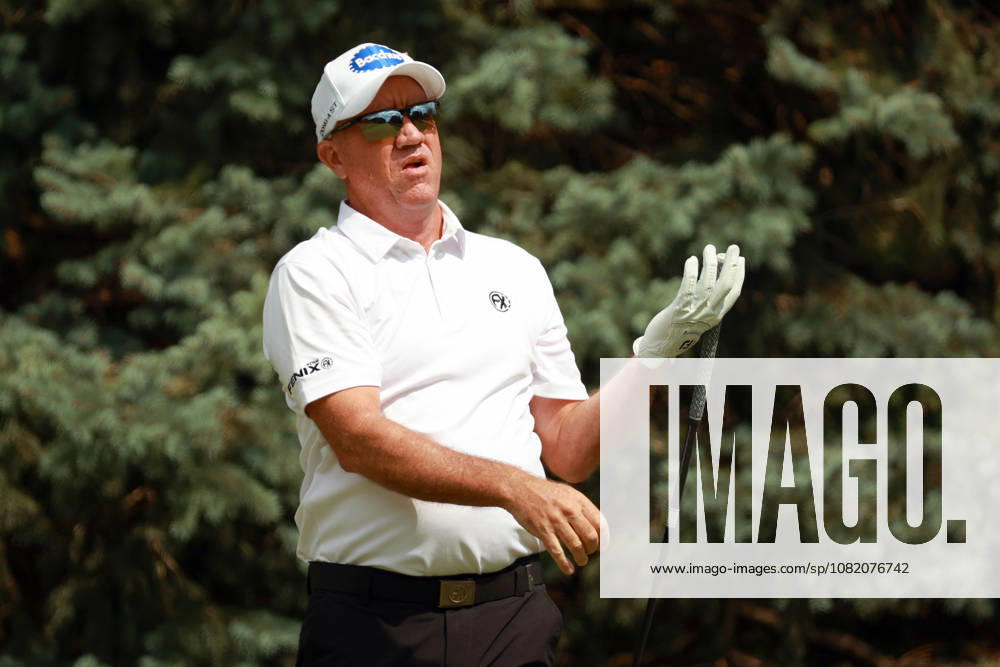 The Ally Challenge GRAND BLANC,MICHIGAN-AUGUST 28: Scott Hend of Australia hits from the 2nd teeduring the first round of The Ally Challenge presented by McLaren at Warwick Hills Golf & Country Club, Grand Blanc, MI, USA Friday, August 28, 2026. Grand Blanc Michigan United States