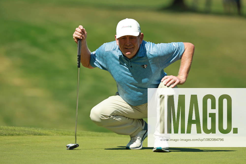 The Ally Challenge GRAND BLANC,MICHIGAN-AUGUST 28: Steve Allan of the Australia lines up his putt on the 10th green during the first round of The Ally Challenge presented by McLaren at Warwick Hills Golf & Country Club, Grand Blanc, MI, USA Friday, August 28, 2026. Grand Blanc Michigan United States