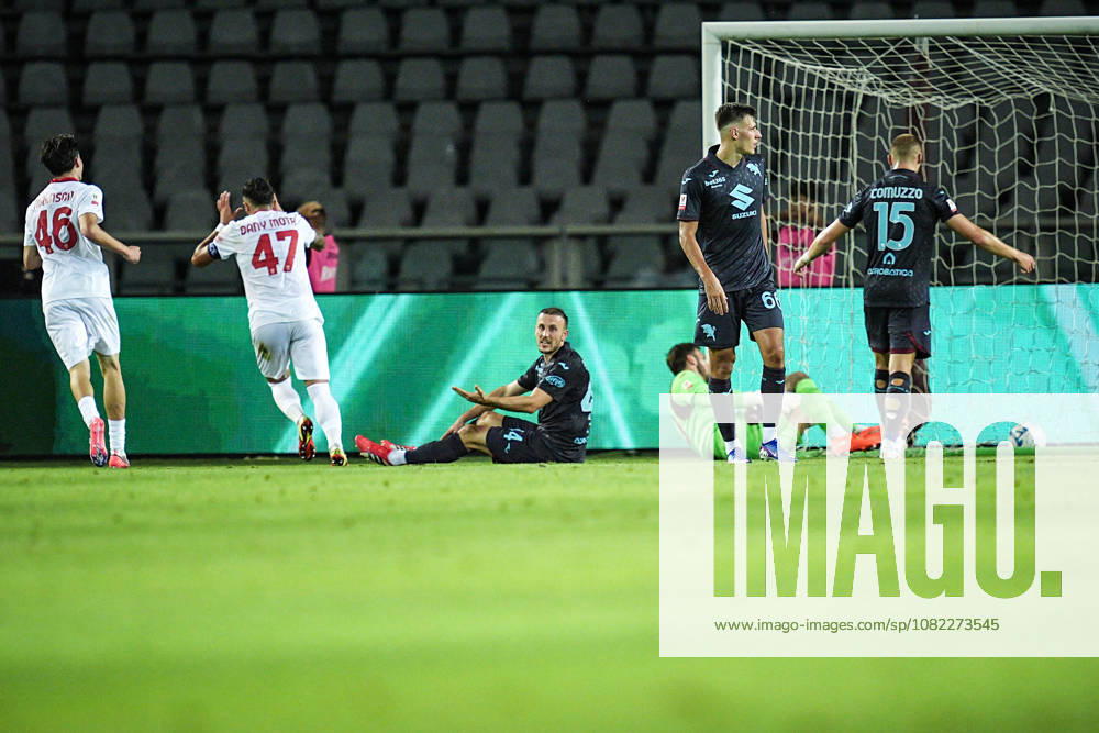 MonzaÕs Dany Mota celebrates after scoring the 1-0 goal for his team during Frecciarossa Italian Cup 2026 2027 soccer match between Torino and Monza at the at the Stadio Olimpico Grande Torino in Turin, north west Italy - Tuesday, September 01, 2026. - Soccer .