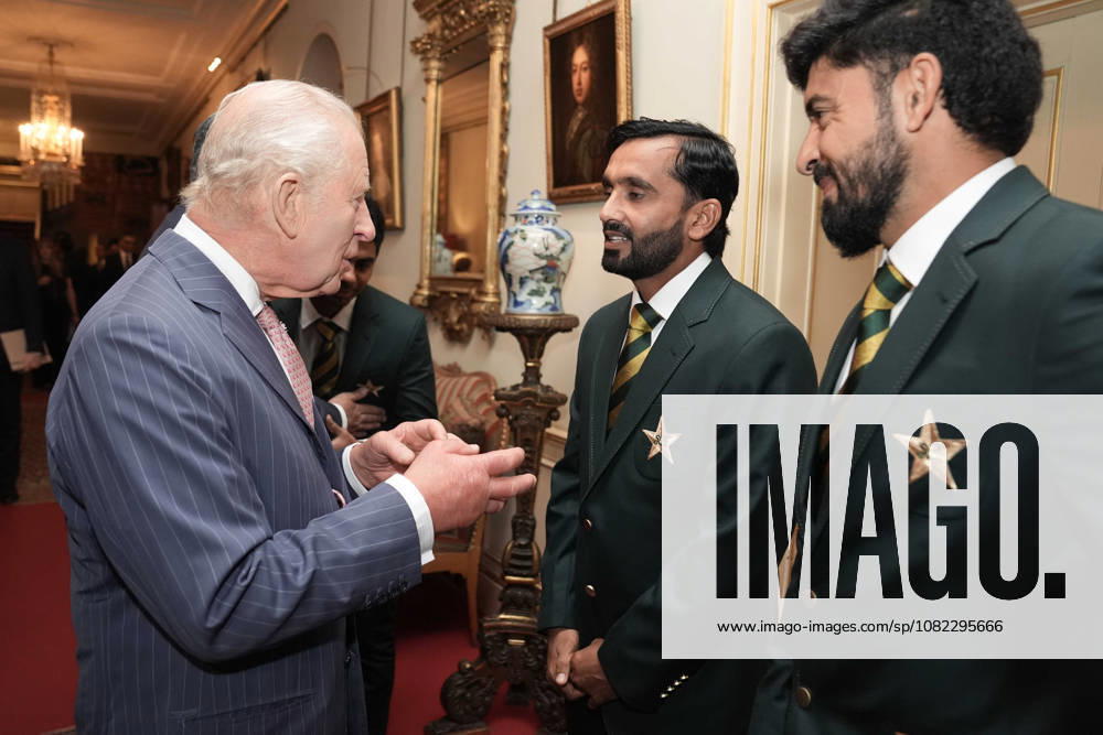 Audience at Clarence House King Charles III meets Ali Usman and members of the Pakistan National Cricket Team during an audience with the team at Clarence House in London. Picture date: Wednesday September 2, 2026., Credit:Stefan Rousseau PA ROTA - B68 Avalon UK, London