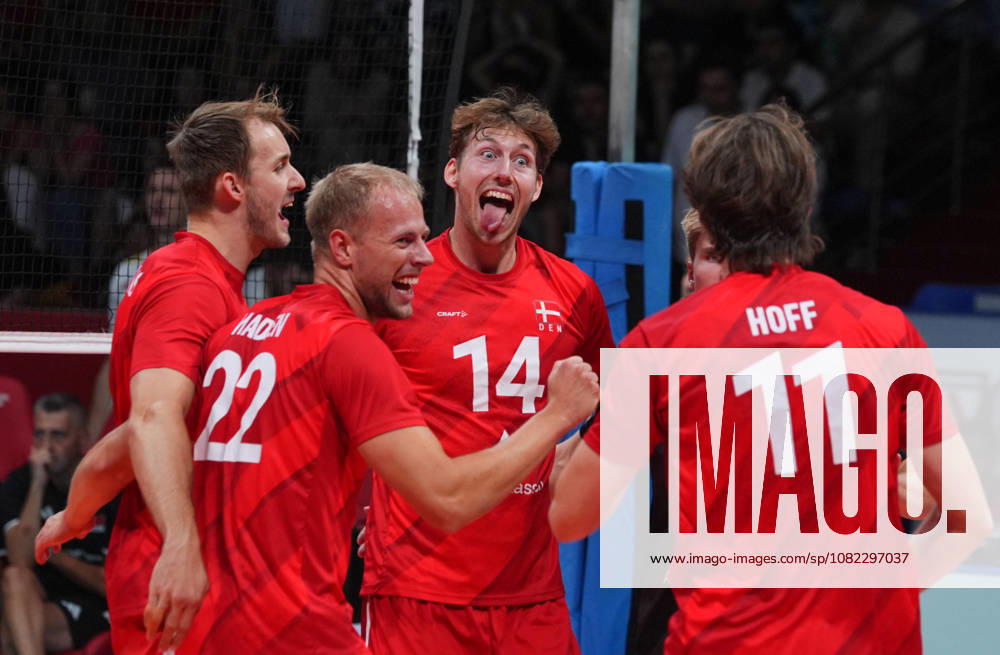 Turkiye v Denmark - CEV EuroVolley 2026 Men Friendly Match ANKARA, TURKIYE - SEPTEMBER 2: Players of Denmark celebrate after a point during the friendly match ahead of the 2026 CEV Men s European Volleyball Championship between Turkiye and Denmark at Baskent Volleyball Hall in Ankara, Turkiye, on September 2, 2026. Guven Yilmaz Anadolu Ankara Turkey. Editorial use only. Please get in touch for any other usage.