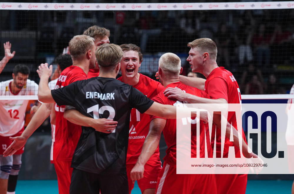 Turkiye v Denmark - CEV EuroVolley 2026 Men Friendly Match ANKARA, TURKIYE - SEPTEMBER 2: Players of Denmark celebrate after a point during the friendly match ahead of the 2026 CEV Men s European Volleyball Championship between Turkiye and Denmark at Baskent Volleyball Hall in Ankara, Turkiye, on September 2, 2026. Guven Yilmaz Anadolu Ankara Turkey. Editorial use only. Please get in touch for any other usage.