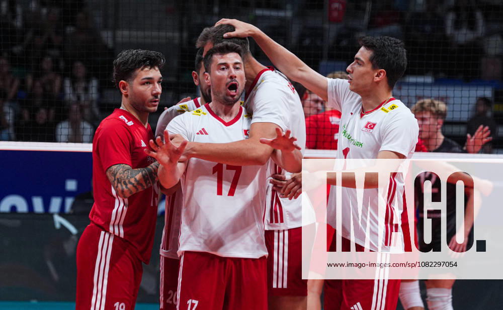 Turkiye v Denmark - CEV EuroVolley 2026 Men Friendly Match ANKARA, TURKIYE - SEPTEMBER 2: Players of Turkiye celebrate after a point during the friendly match ahead of the 2026 CEV Men s European Volleyball Championship between Turkiye and Denmark at Baskent Volleyball Hall in Ankara, Turkiye, on September 2, 2026. Guven Yilmaz Anadolu Ankara Turkey. Editorial use only. Please get in touch for any other usage.