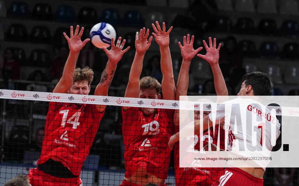 Turkiye v Denmark - CEV EuroVolley 2026 Men Friendly Match ANKARA, TURKIYE - SEPTEMBER 2: Kaan Gurbuz of Turkiye in action during the friendly match ahead of the 2026 CEV Men s European Volleyball Championship between Turkiye and Denmark at Baskent Volleyball Hall in Ankara, Turkiye, on September 2, 2026. Guven Yilmaz Anadolu Ankara Turkey. Editorial use only. Please get in touch for any other usage.