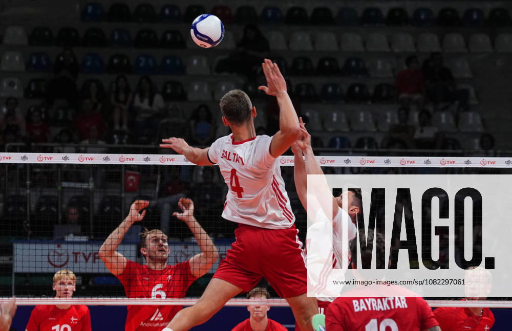 Turkiye v Denmark - CEV EuroVolley 2026 Men Friendly Match ANKARA, TURKIYE - SEPTEMBER 2: Ahmet Samet Baltaci of Turkiye in action during the friendly match ahead of the 2026 CEV Men s European Volleyball Championship between Turkiye and Denmark at Baskent Volleyball Hall in Ankara, Turkiye, on September 2, 2026. Guven Yilmaz Anadolu Ankara Turkey. Editorial use only. Please get in touch for any other usage.