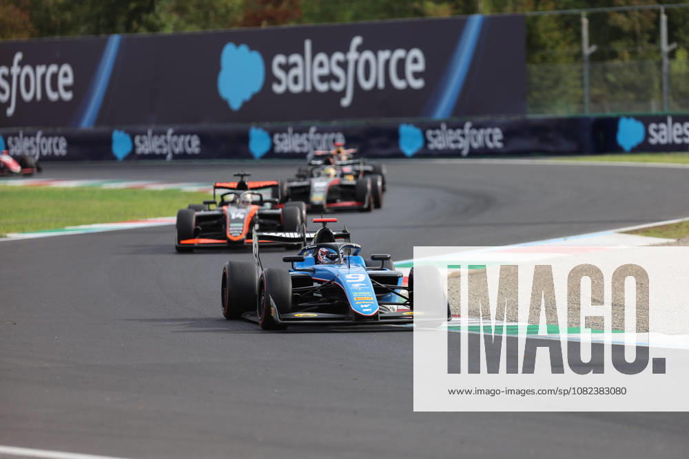 Monza, Italy, September 3–6, 2026, 2026 FIA Formula 3 Championship, Italy, Monza, Saturday, Sprint Race. Pictured: Alessandro Giusti (FRA 9) ahead of Hiyu Yamakoshi (JPN 14), Autodromo Nazionale Monza