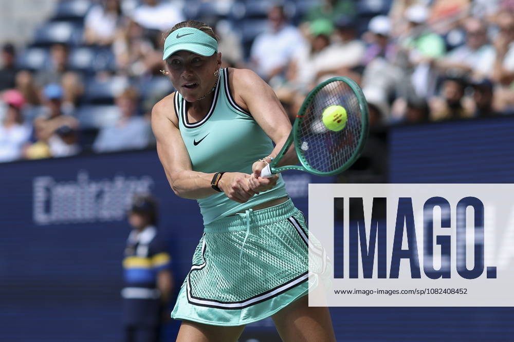 US Open tennis tournament - Day 7 Amanda Anisimova of the US in action against Anastasia Potapova of Austria during the Womens Singles round 3 of the US Open Tennis Championships at the USTA Billie Jean King National Tennis Center in Flushing Meadows, New York, USA, 05 September 2026. The 2026 US Open tournament runs from 23 August through 13 September. FLUSHING MEADOWS NEW YORK United States