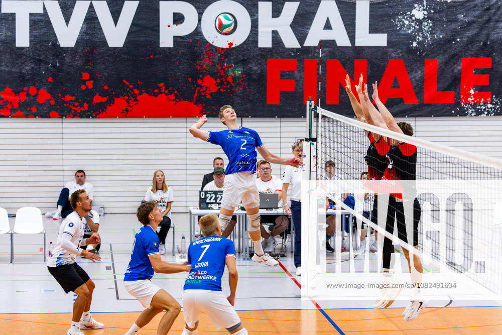 GER, Volleyball, Men, Season 26, Thuringia Cup Final, Volleyball Day, Blue Volleys Gotha vs. VSV Jena 90 Richard Werner Blue Volleys Gotha, 2 99089 Erfurt, Rieths Sports Complex, Thuringia, Germany