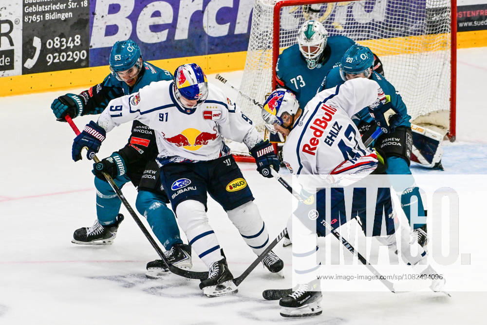 GER, Ice Hockey, Men s, Warrior Cup 2026, EHC Red Bull Munich vs. Belfast Giants Jake Gaudet (Belfast), 63, Jeremy McKenna (Munich), 91, Yasin Ehliz (Munich), 42 Kaufbeuren Energie Schwaben Arena Bavaria, Germany