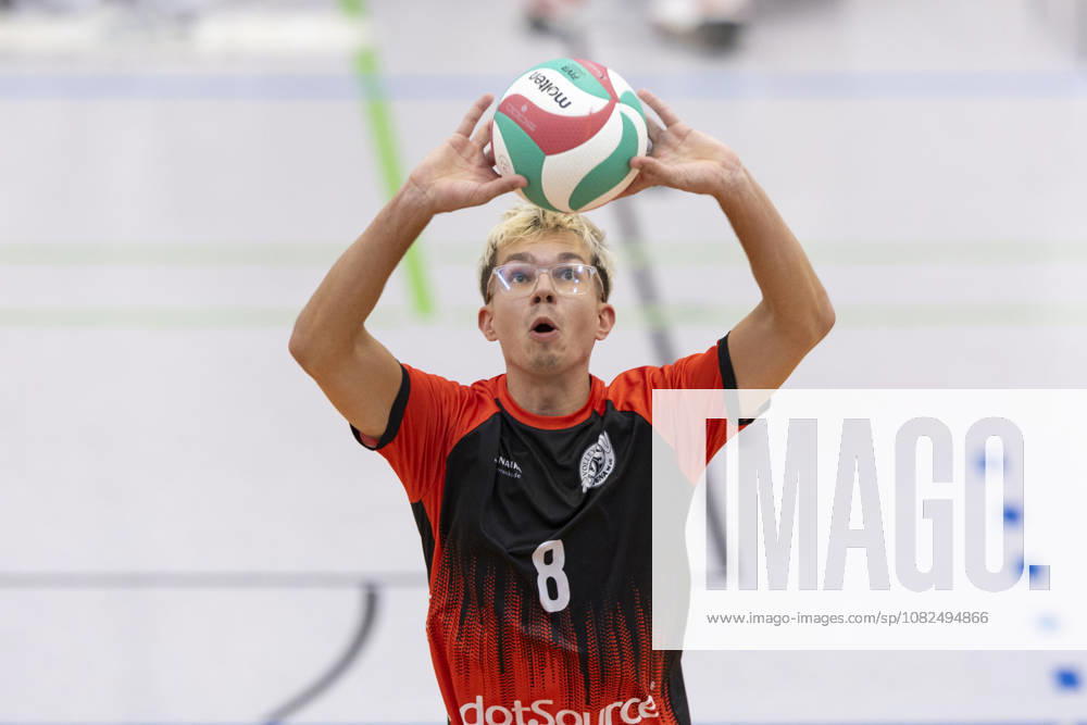 TVV Men s Cup Final: Blue Volleys Gotha vs. 1 VSV Jena 90, Erfurt, September 6, 2026, Finn Kazuch 8, 1 VSV Jena 90, TVV Men s Cup Final: Blue Volleys Gotha vs. 1 VSV Jena 90, Riethsporthalle, Erfurt September 6, 2026