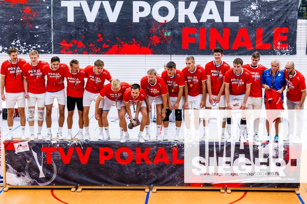 GER, Volleyball, Men, Season 26, Thuringia Cup Final, Volleyball Day, Blue Volleys Gotha vs. VSV Jena 90: The Blue Volleys Gotha win the cup match against VSV Jena 90 and are the 2026 cup champions. 99089 Erfurt, Rieths Sports Complex, Thuringia, Germany