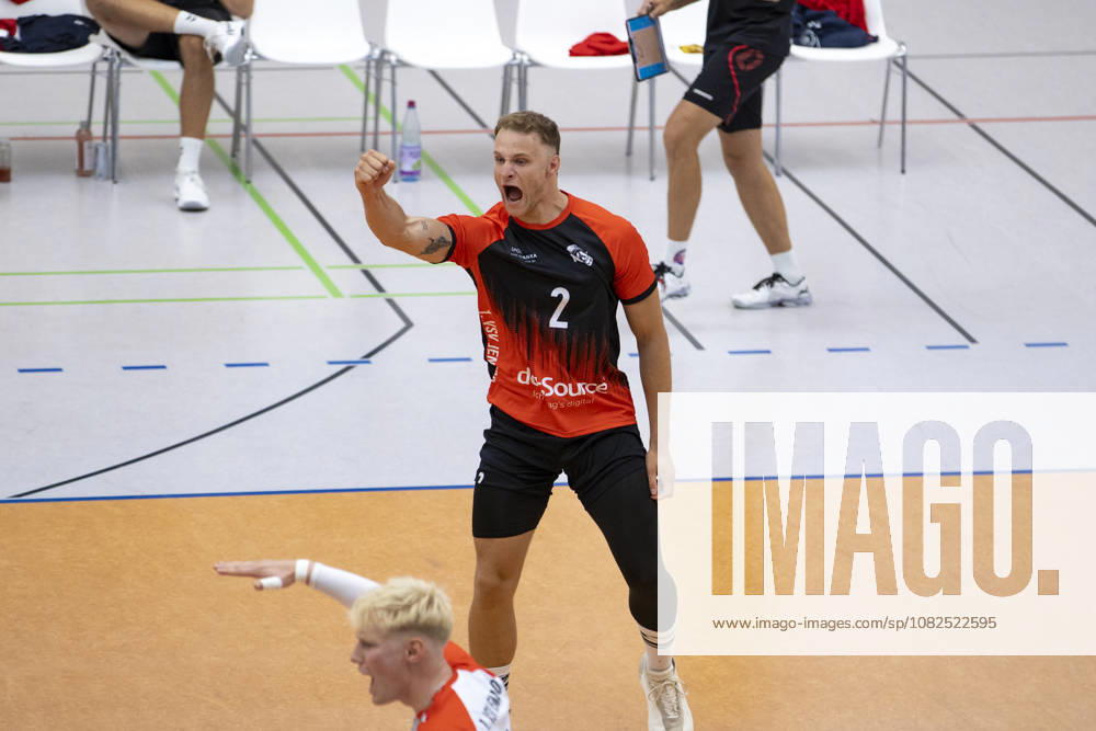TVV Cup Final, Men s Division: Blue Volleys Gotha vs. 1 VSV Jena 90, Erfurt, September 6, 2026. Cheers, Felix Roller 2–1 VSV Jena 90 TVV Men’s Cup Final: Blue Volleys Gotha vs. 1 VSV Jena 90, Riethsporthalle, Erfurt