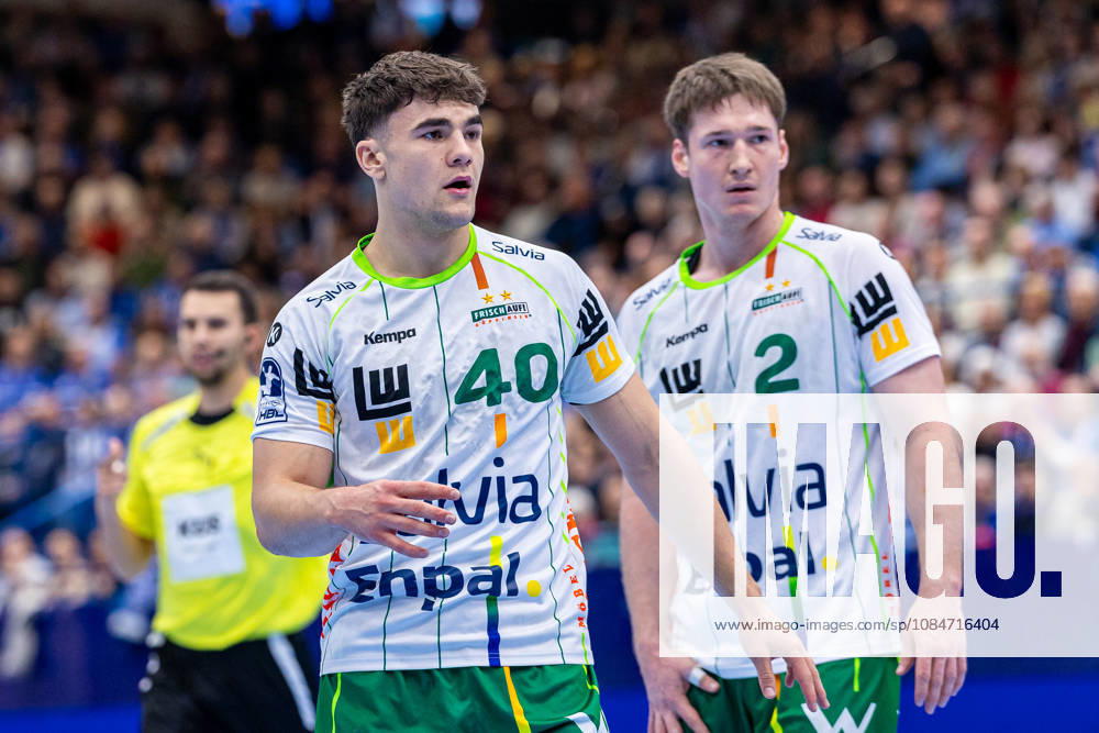 Elias Newel, Frisch Auf Göppingen, 40, reacts; GER, TBV Lemgo Lippe vs. Frisch Auf Göppingen, Handball, 1st Bundesliga, Matchday 9, 2026–2027 season, October 18, 2026 GER, TBV Lemgo Lippe vs. Frisch Auf Goeppingen, Handball, 1st Bundesliga, Matchday 9, 2026–2027 season, October 18, 2026 Lemgo