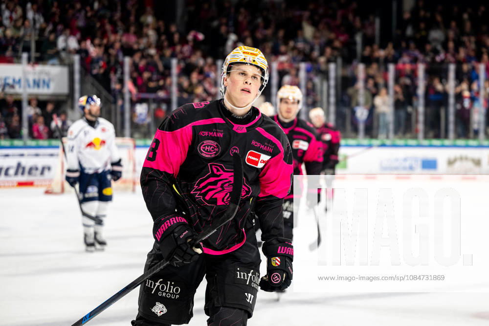 Ice Hockey Season 2026–2027 Penny DEL Nuremberg Ice Tigers Icetigers Red Bull Munich ThHa Goal celebration, joy, cheering Noah Samanski 8, Nuremberg Ice Tigers, NIT