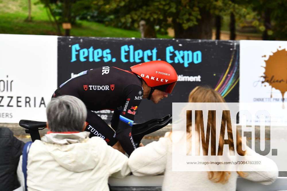 Les Herbiers, Pays De La Loire, France: Team Tudor Pro Cycling Team s Swiss rider Stefan Kung competes in the Chrono des Nations in Les Herbiers, France, on October 18, 2026. Les Herbiers France - ZUMAh284 20261018_znp_h284_015