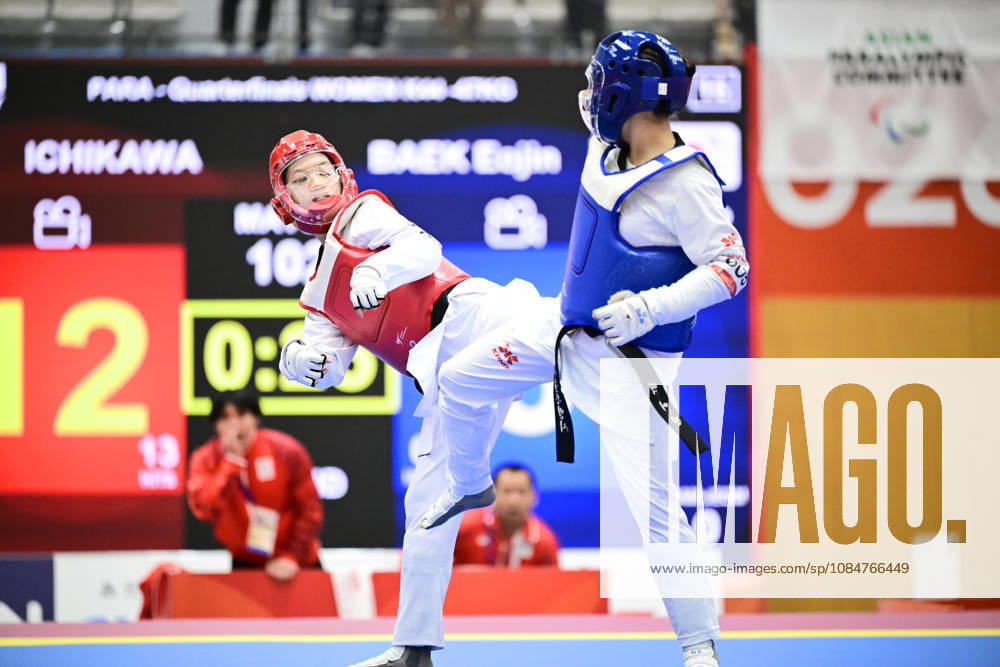 Momo Ichikawa (JPN), OCTOBER 19, 2026 - Para Taekwondo : Womens K44 -47kg Quarter-Final during the Asian Para Games Aichi-Nagoya 2026 at Nagoya City Mizuho Park Gymnasium in Aichi, Japan. Noxthirdxpartyxsales aflo_357271111 KikuchixKyox