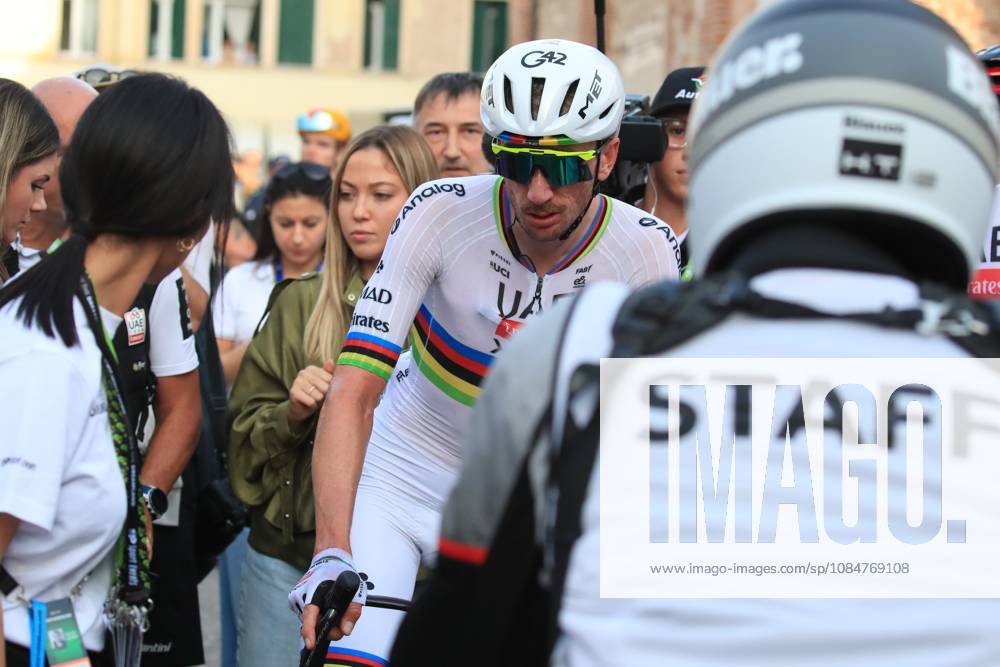 Veneto Classic - UCI Cycling race Pierre Teyssot MAXPPP ; Veneto Classic - UCI Cycling race . Bassano del Grappa, Italy on October 18, 2026. Brandon Mcnulty (USA) UAE TEAM EMIRATES XRG Pierre Teyssot Maxppp Bassano del Grappa Veneto Italy