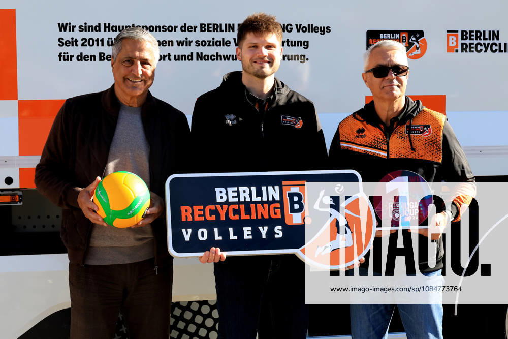 DEU, GER, Germany, Volleyball, BR Volleys Press Conference, 2026–2027 Season, Berlin, BR Volleys Managing Director Kaweh Niroomand, Head Coach Andrea Anastasi, Captain Ruben Schott, nordphoto GmbH Engler, Berlin, Berlin, Berlin, Germany