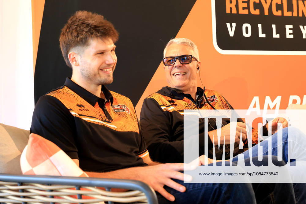 DEU, GER, Germany, Volleyball, BR Volleys Press Conference, 2026–2027 Season, Berlin, BR Volleys Managing Director Kaweh Niroomand, Head Coach Andrea Anastasi, Captain Ruben Schott, nordphoto GmbH Engler, Berlin, Berlin, Berlin, Germany