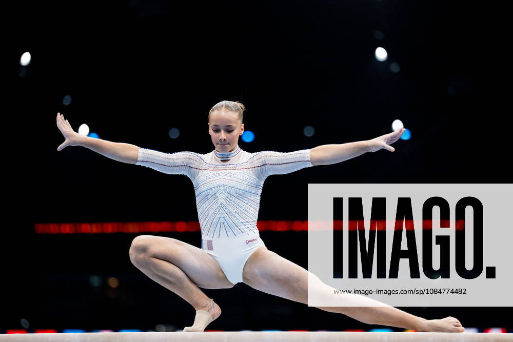 Elena Colas of France competes in the women’s balance beam qualifying round on the third day of the 2026 Artistic Gymnastics World Championships on October 19, 2026 in Rotterdam. Photo by Joel Marklund, BILDBYRÅN, code JM JM0860 bbeng artistic gymnastics artistic gymnastics gymnastics world championships women s artistic gymnastics artistic gymnastics gymnastics world championships women s France