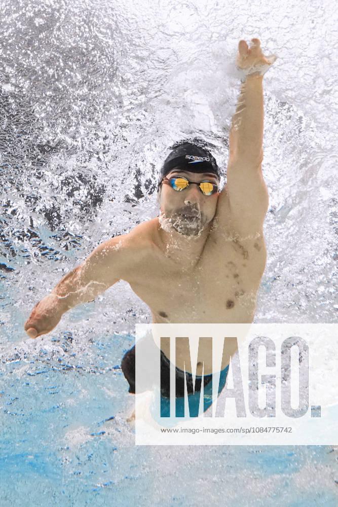 Aichi-Nagoya Asian Para Games: Swimming Six-time Paralympian swimmer Takayuki Suzuki of Japan competes en route to winning the Aichi-Nagoya Asian Para Games men s 50-meter freestyle S4 gold in Nagoya, central Japan, on Oct. 19, 2026. A14AA0005631270P