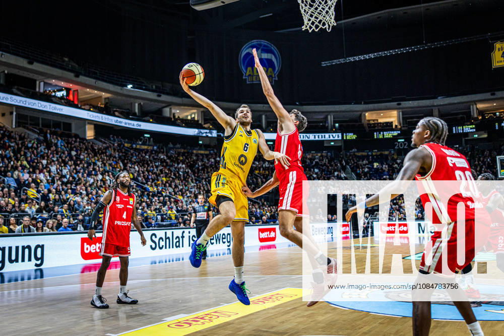 Basketball Berlin, October 19, 2026; 2026–2027 Season; Netto BBL Cup Round of 16; Alba Berlin; BMA365; Bamberg Baskets; Malte Delow; Alba Berlin, No. 06