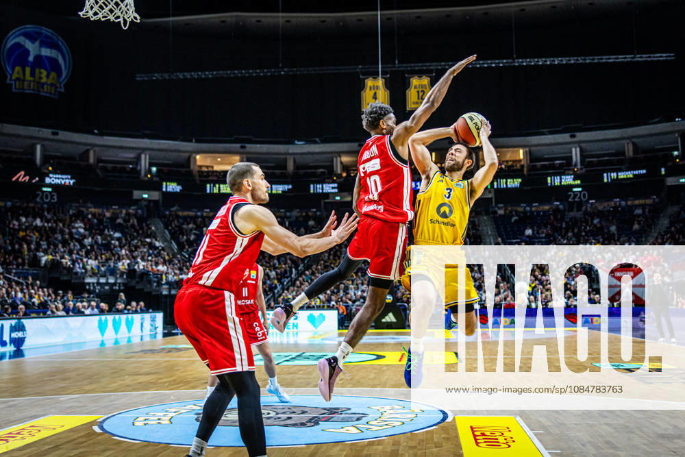 Basketball Berlin, October 19, 2026; 2026–2027 Season; Netto BBL Cup Round of 16; Alba Berlin; BMA365; Bamberg Baskets; Jordan Ford; Alba Berlin, No. 03; Mylik Wilson; Bamberg, No. 10